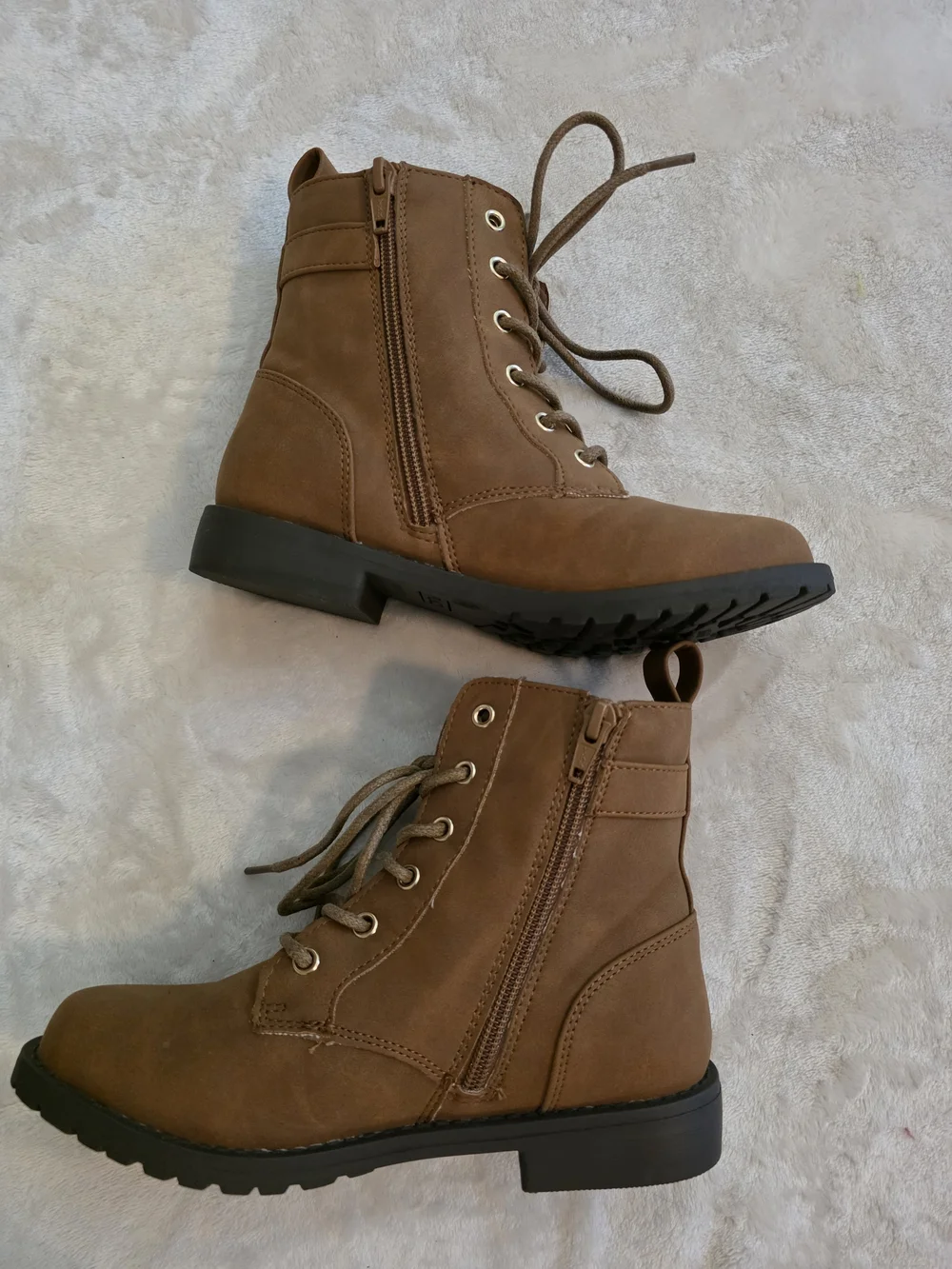 Kids Children's Place Brown Lace-Up Ankle Boots